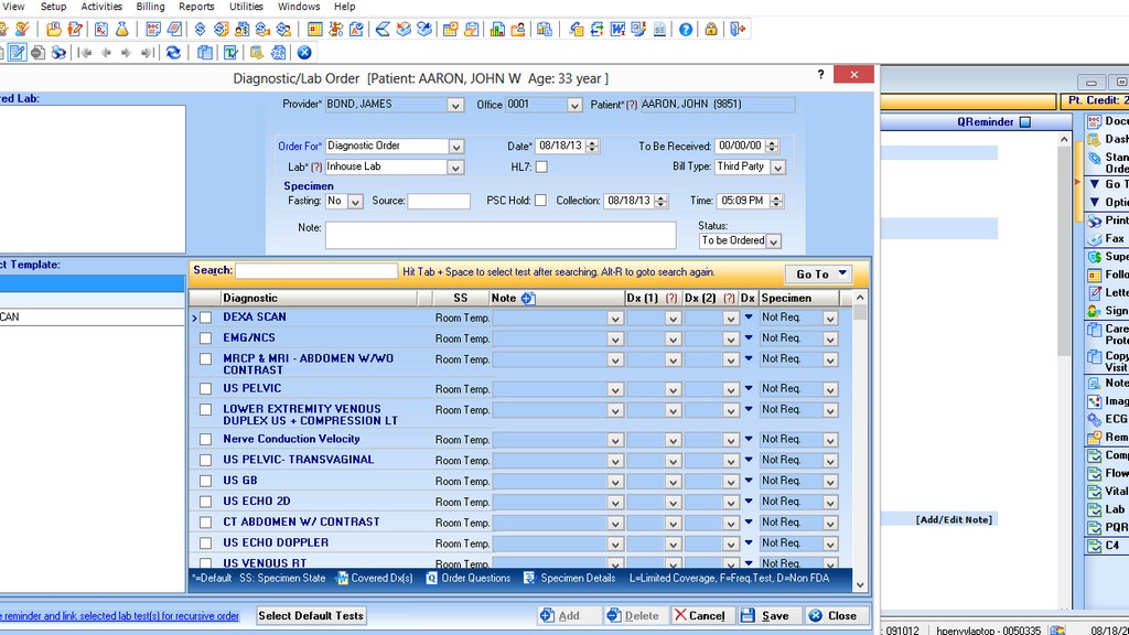 Entegre Laboratuvar Modülü olan Ehr Yazılımları