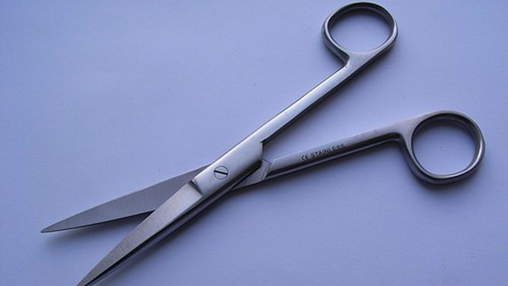 Tungsten Karbür Mayo Düz Makas